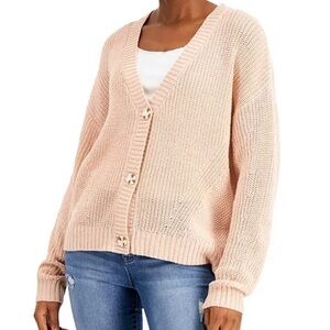 FRESHMAN Drop-Shoulder Cardigan Sweater